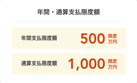 年間・通算支払限度額